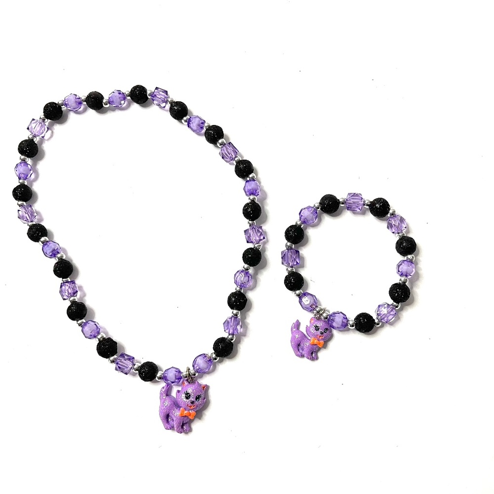 Claire's Festive 2-piece Necklace & Bracelet Set